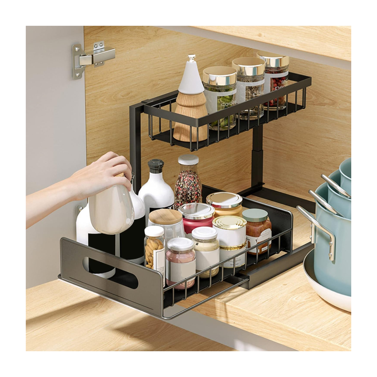 Organizador Cocina Deslizable 2 Niveles