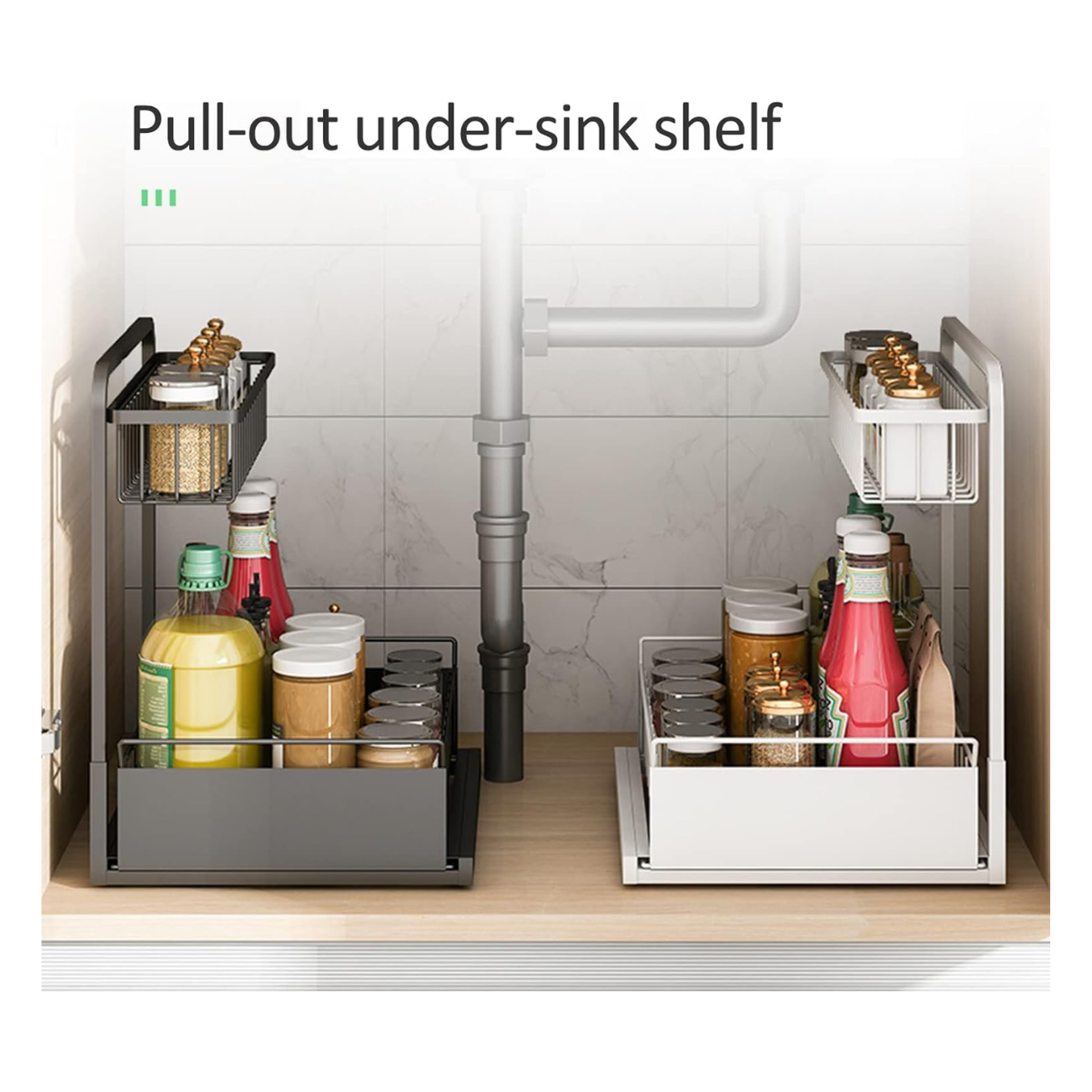 Organizador Cocina Deslizable 2 Niveles