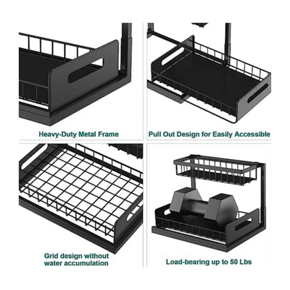 Organizador Cocina Deslizable 2 Niveles